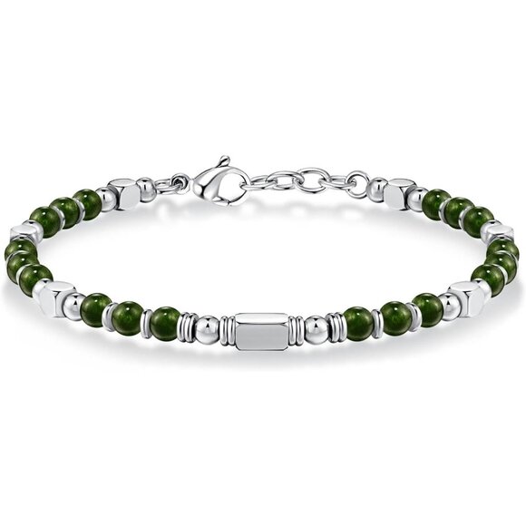 Dark Green Boho Beaded Bracelets for Women Trendy Jewelry Gifts for Lover,Friend - Picture 1 of 6